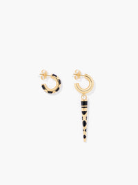 Boucles d'oreilles Positano noires