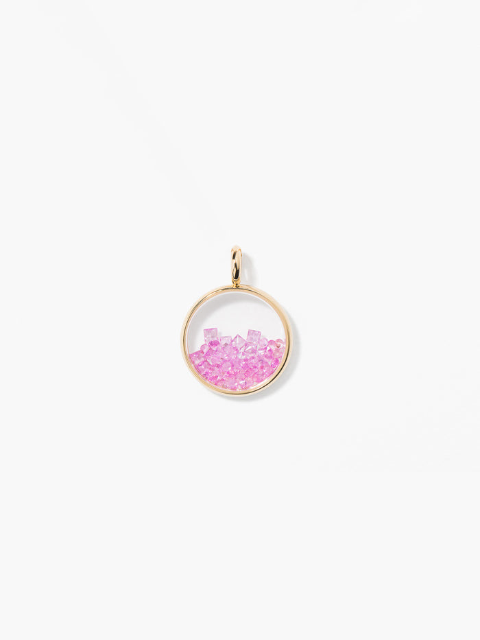 Pendentif Baby Chivor Saphirs Roses