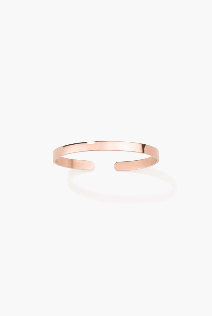 Jonc en vermeil rose à personnaliser